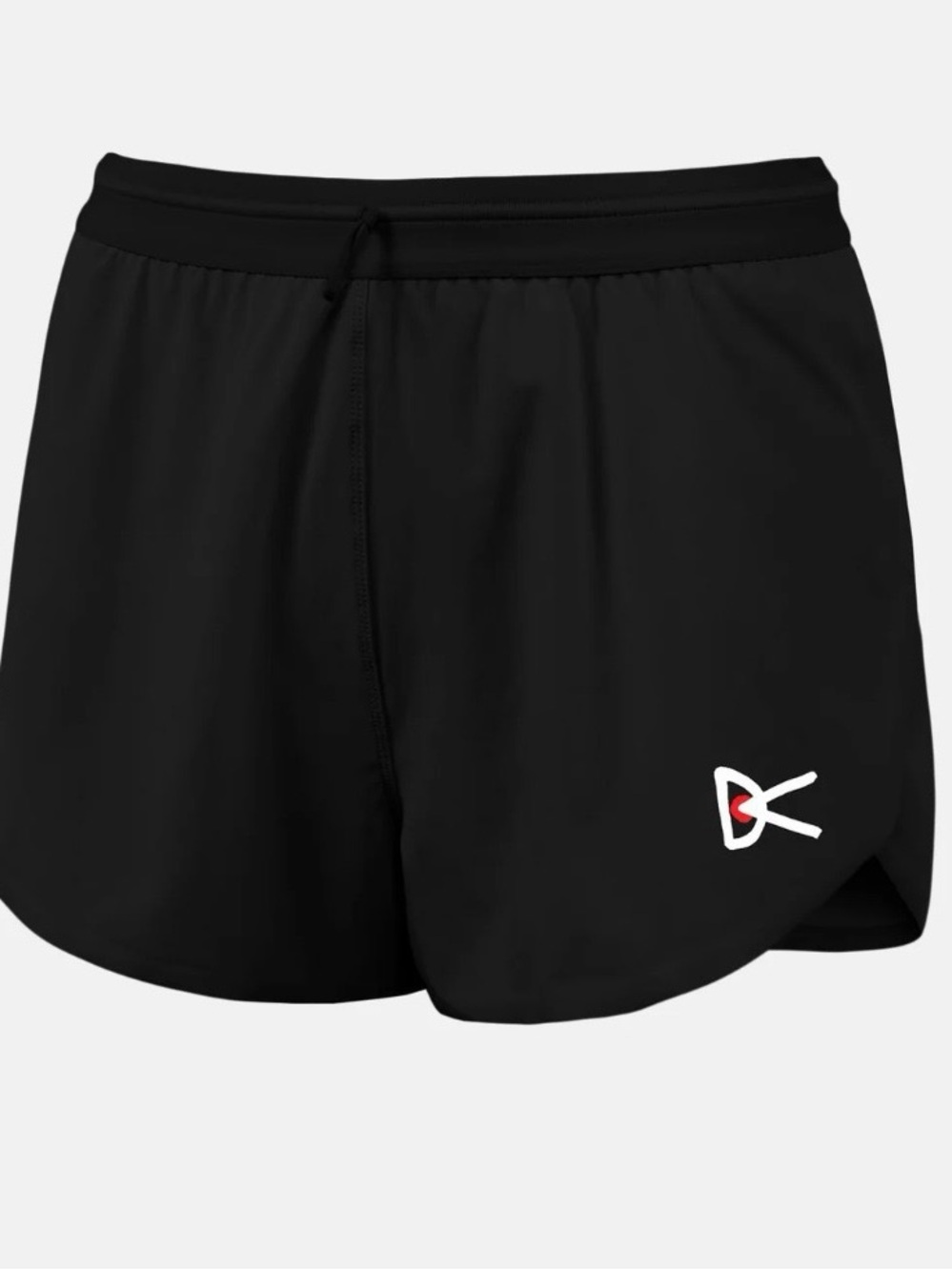 District Vision 3in Split Short in Black (L)